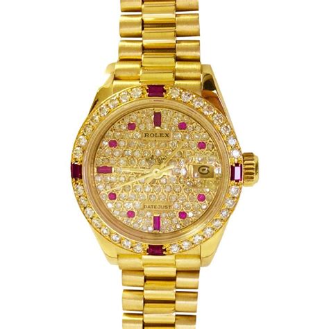 rolex with ruby|gold rolex with rubies.